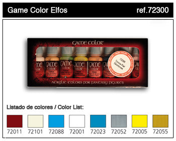 VALLEJO 17ML HIGH ELVES GAME PAINT SET
