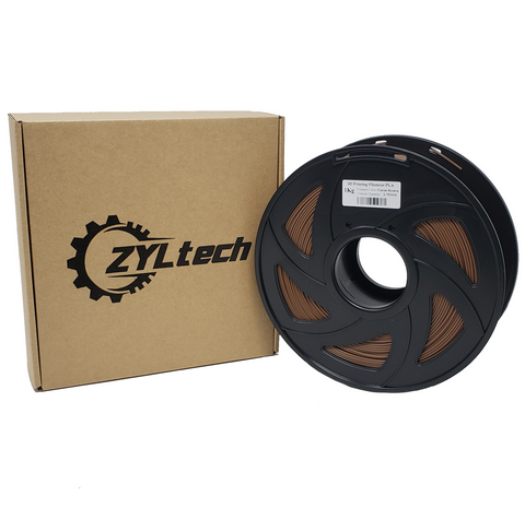 ZYLTECH PLA 1KG COCOA BROWN