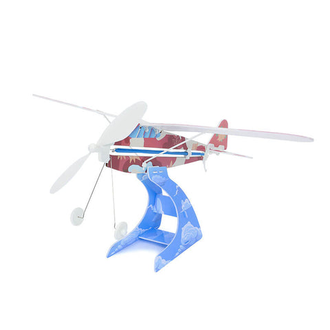 PLAYSTREAM Rubber Band Airplane Science - High Wing