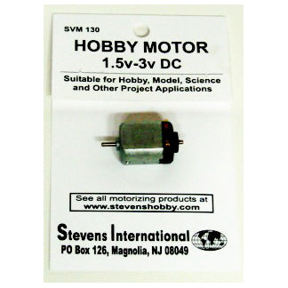 STEVENS 	1.5 to 3v DC Small Electric Motor (Flat Sides)