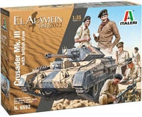 ITALERI 1:35 Crusader Mk. III with British Tank Crew - El Alamein 80th Anniv