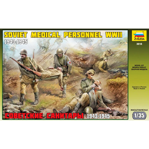 ZVEZDA 1/35 SOVIET MEDICAL PERSONNEL