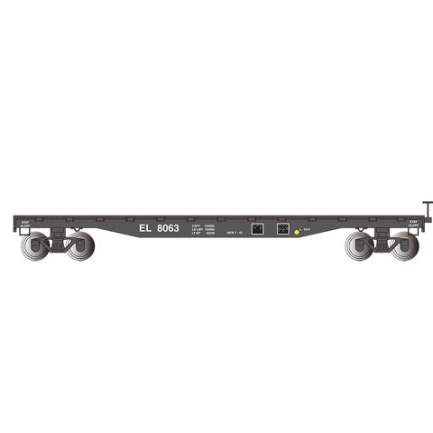 HO 52' FLAT CAR EL