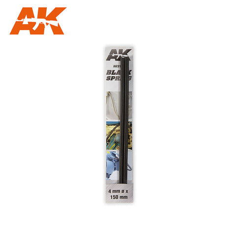 AKI 4mm x 6" Black Spring (2)