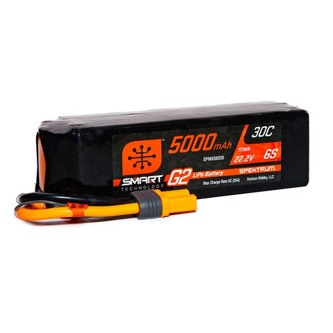 SPEKTRUM SMART-G2 LIPO 22.2V 6S 5000mah 30C W/ IC5