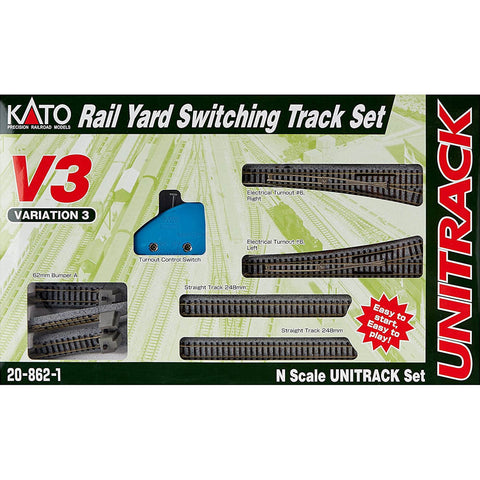 KATO N Unitrack V3 Rail Yard Switch Track Set