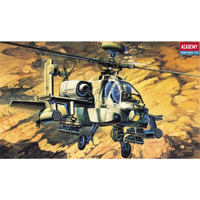 ACADEMY 1/48 AH64A US Army Helicopter