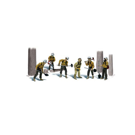 WOODLAND SCENICS HO Figures: Smoke Jumpers