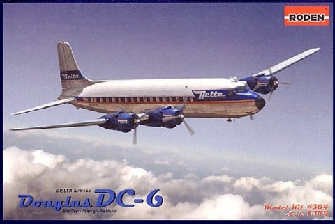 RODEN 1/144 DC6 DELTA AIRLINER