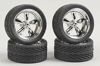1/24-1/25 T's 23" Chrome Rims w/Tires (4)