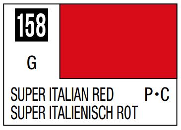 MR HOBBY 10ml Lacquer Based Super Italian Red