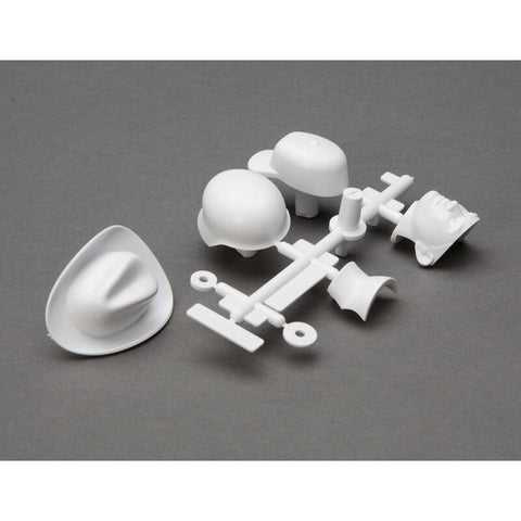 AXIAL Drivers Head and Hat Set (White)
