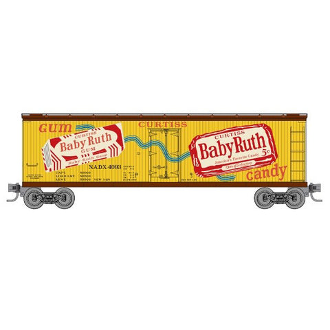 MICRO TRAINS Z Nestle Baby Ruth NADX #4093 (yellow, Boxcar Red, red, #1 in Nestle Series)