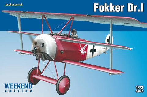 EDUARD 1/72 Fokker Dr I TriPlane (Wkd Edition Plastic Kit)