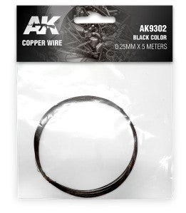 AKI Copper Wire 0.25mm x 5 meters (Black)