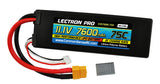 LECTRONPRO LIPO 11.1V 3S 7600mah 75C W/ XT60 & TRX
