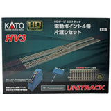 KATO HO HV3 Interchange Track Set with No. 4 Electric Turnouts