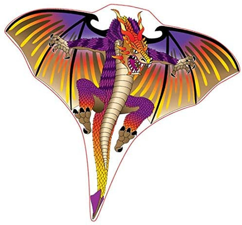 X Kites Dragon Kite Scar 28-Inch-Wide Poly with Handle Line & SkyTails