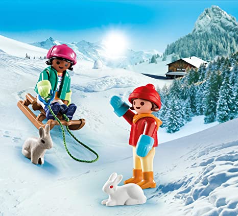 PLAYMOBIL CHILDREN W/SLEIGH