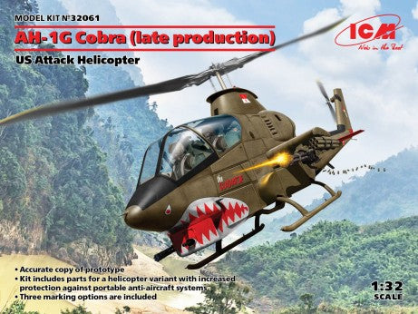 ICM 1/32 US Army AH1G Cobra Late Production Attack Helicopter