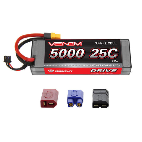 VENOM LIPO 7.4V 2S 5000mah 25C W/ UNI-2.0