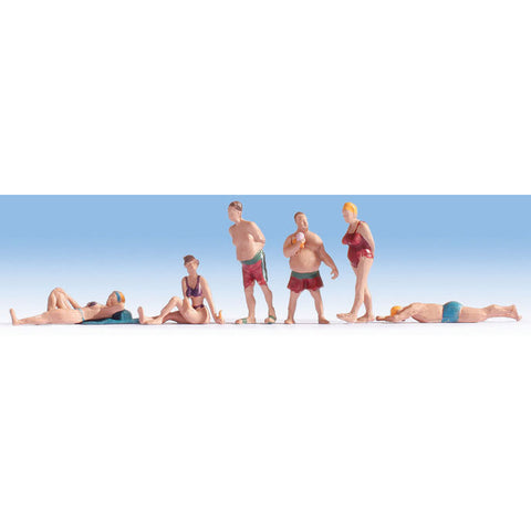 N FIGURES BEACH SUNBATHERS