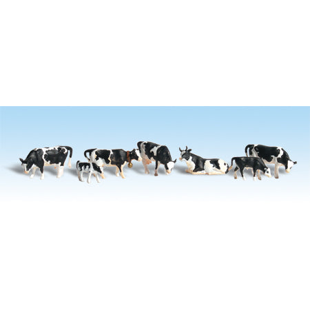 WOODLAND SCENICS N Figures: Holstein Cows