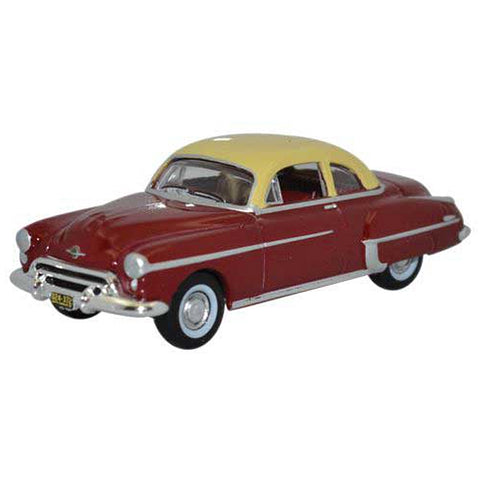 HO 1950 OLDS ROCKET 88 MAROON/CREAM