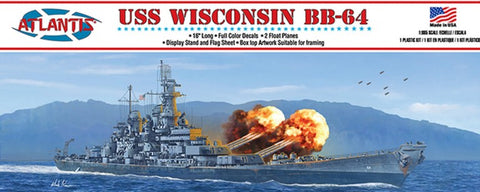 ATLANTIS 1/665 USS Wisconsin BB64 Battleship