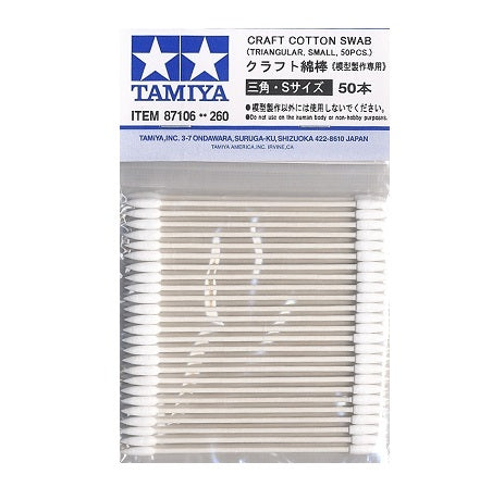 TAMIYA Small Triangular Craft Cotton Swab Tip (50)