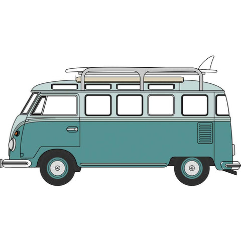 N VOLKSWAGEN T1 SAMBA BUS TURQUOISE