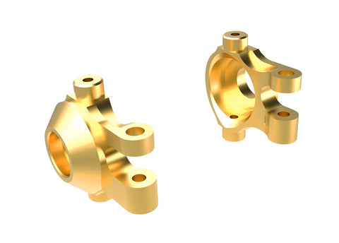 TRAXXAS TRX-4M Steering blocks, brass (7 grams each) (left & right)