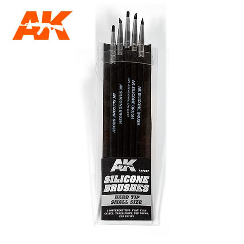 AKI Hard Tip Small Size Silicone Brushes (5)