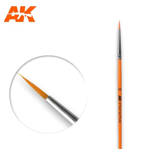 AKI 2/0 Size Synthetic Round Brush