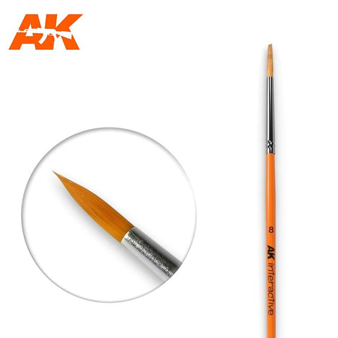 AKI 8 Size Synthetic Round Brush