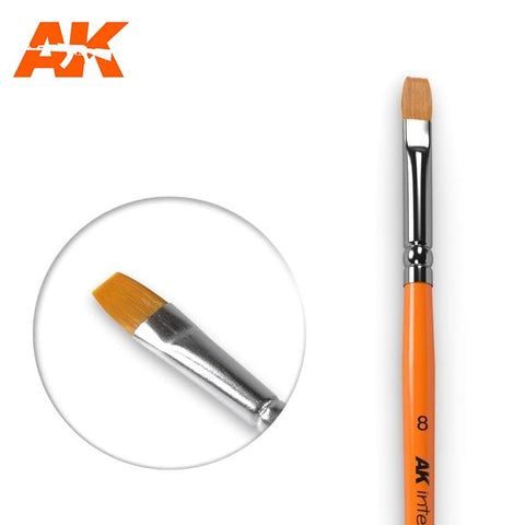 AKI 8 Size Synthetic Flat Brush