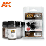 AKI Mix N' Ready 35ml Empty Bottles w/Labels