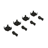 ARRMA SHOCK ROD END & SPRING PERCH SET (4 SHOCKS)