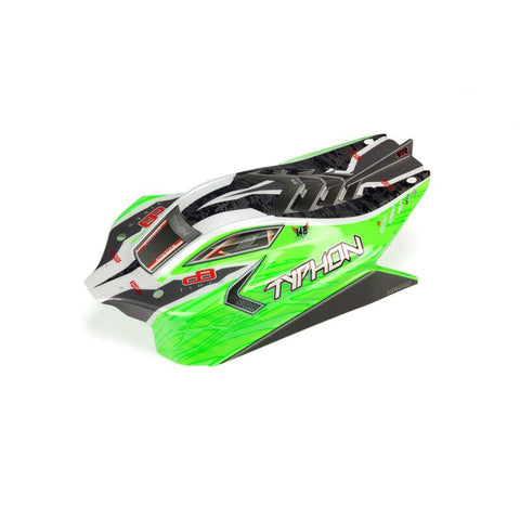 ARRMA TYPHON 4X4 MEGA PAINTED DECALED TRIMMED BODY (GREEN)