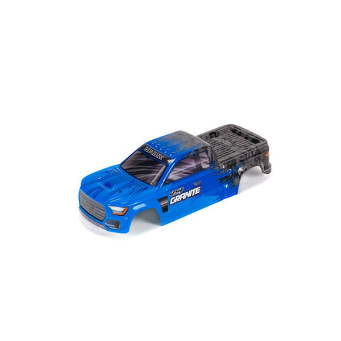 ARRMA GRANITE 4X4 MEGA PAINTED DECALED TRIMMED BODY (BLUE)