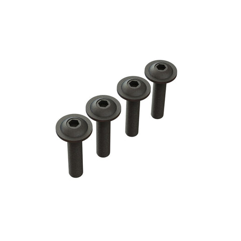ARRMA BUTTON HEAD SCREW FLANGED M4x18mm (4pcs)