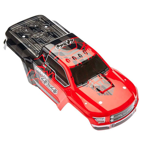 ARRMA GRANITE 4X4 MEGA PAINTED DECALED TRIMMED BODY (RED/BLACK)