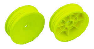 ASSOCIATED 2WD Slim Front Wheels, 2.2", 12mm hex, yellow