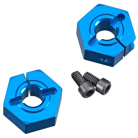ASSOCIATED FT 12 mm Alum. Clamping Wheel Hexes, SC10 Front