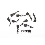 AXIAL 3mm Body Clip w/Tab, Black (10pc)