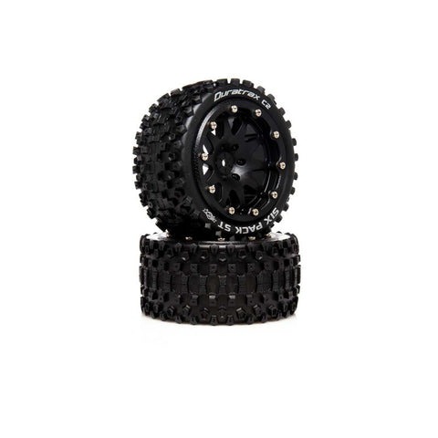 DURATRAX Six Pack MT Belted 2.8 Mounted F/R 14mm Black (2)