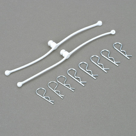 DUBRO BODY KLIP RETAINER WHITE WHITE