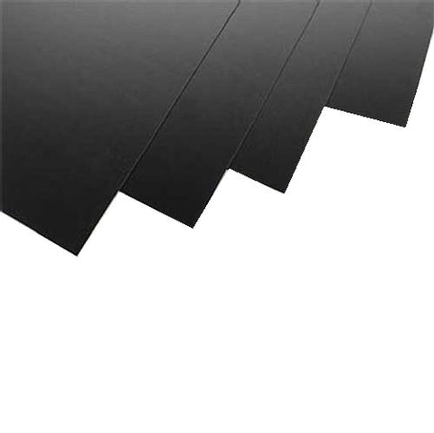 Black Styrene Sheets, .03x8x21" (4)