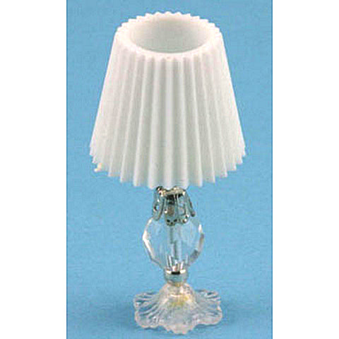 DESK LAMP CRYSTAL BASE WHITE