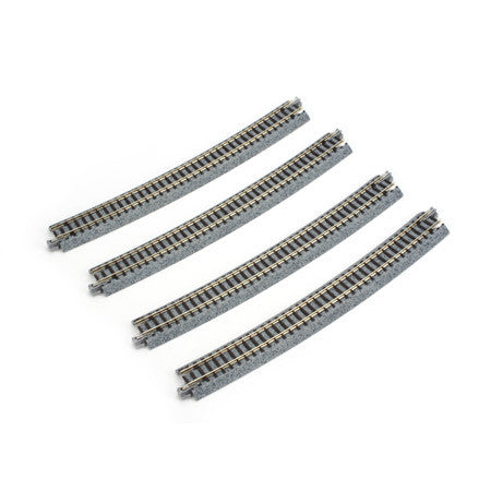 KATO N Unitrack 28-1/4" Radius 15-Degree Curved Track (4)